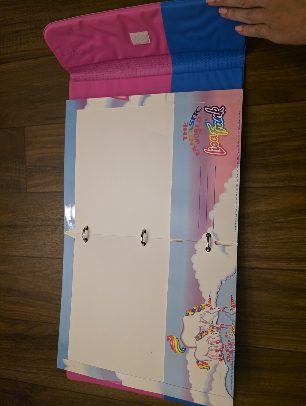 90s Lisa Frank Markie the Unicorn Trapper Keeper - Picture 10 of 13